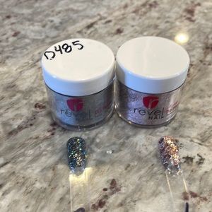 Lot of 2 Revel Nail Dip Powders 1 Fl Oz Each D485 Sparrow, D483 Pillowtalk